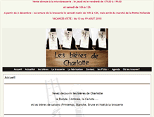 Tablet Screenshot of lesbieresdecharlotte.fr